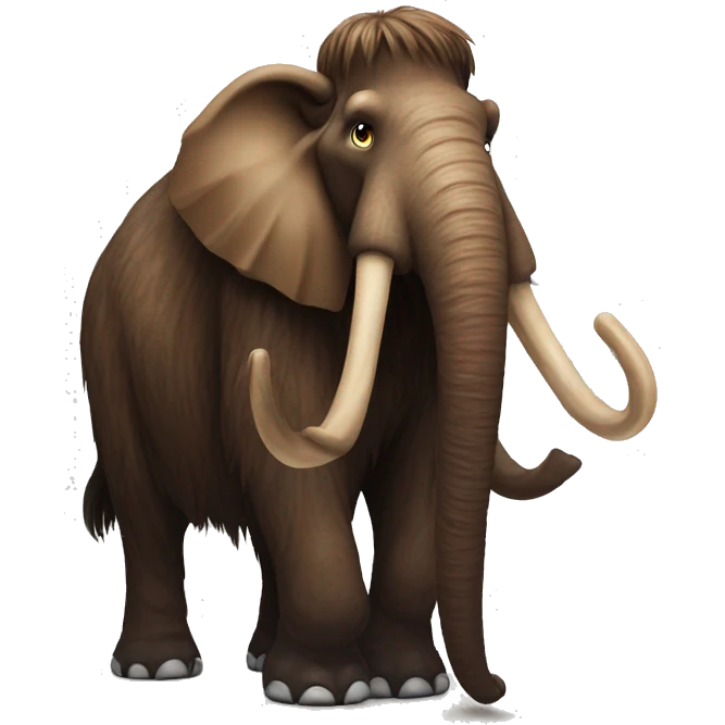 a mammoth with a German flag[1] emoji