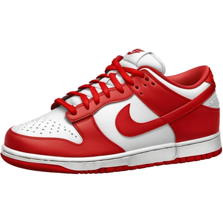 I want you to draw a Nike Dunk Low with the Nike logo facing right emoji