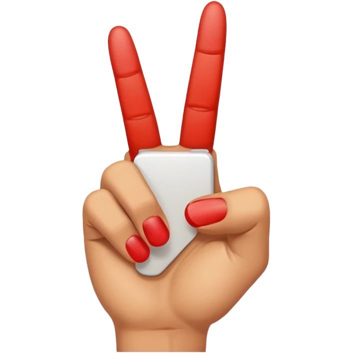 Smiling middle finger emoji