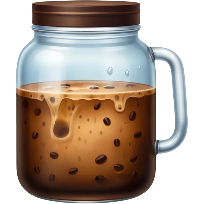 Iced coffee jar emoji