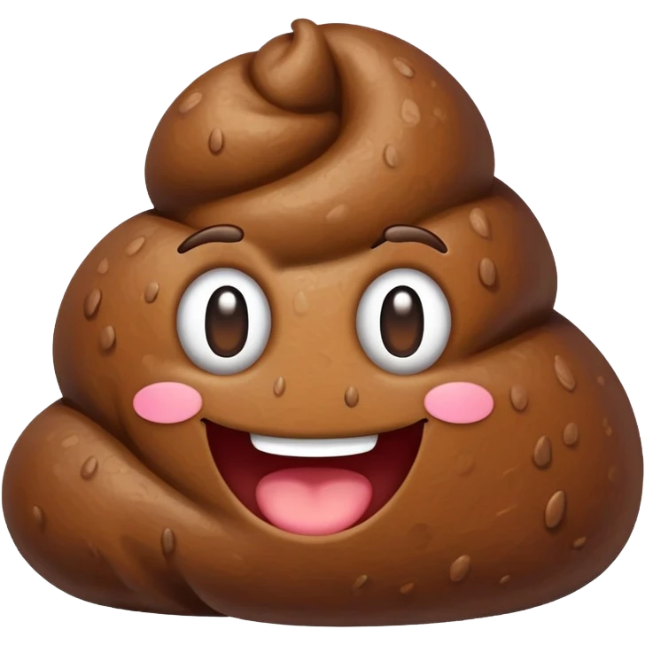 Веселая какашка  emoji