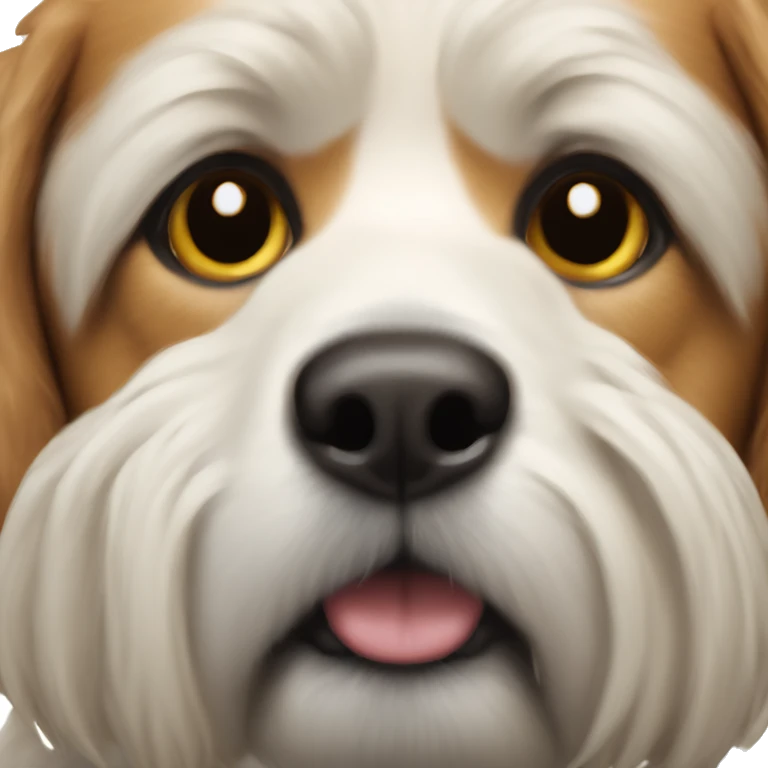 realistic dog portrait close-up emoji