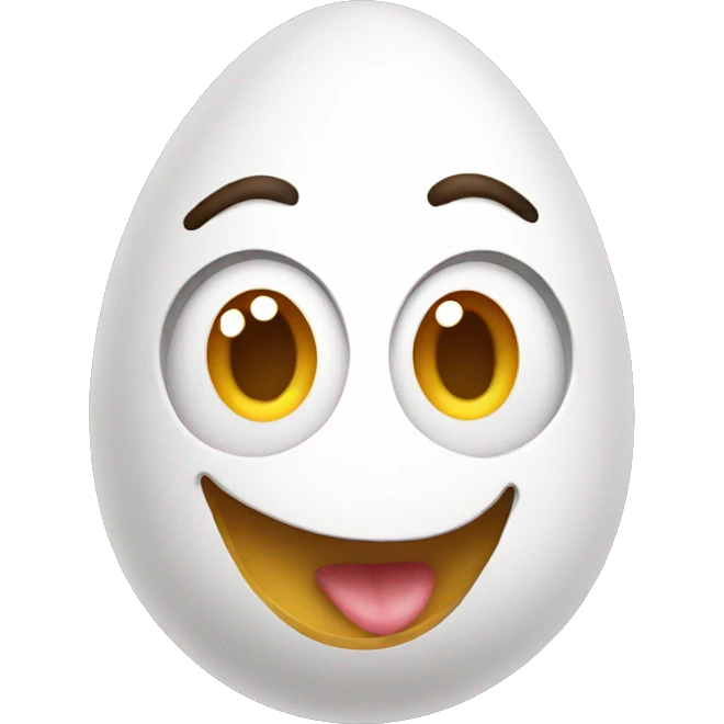 Easter funny egg emoji