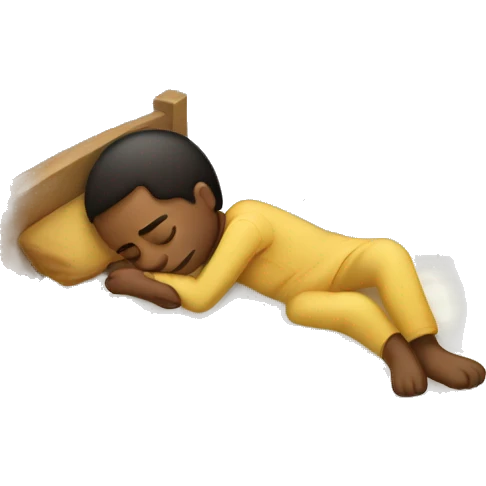 sleeping the other way emoji
