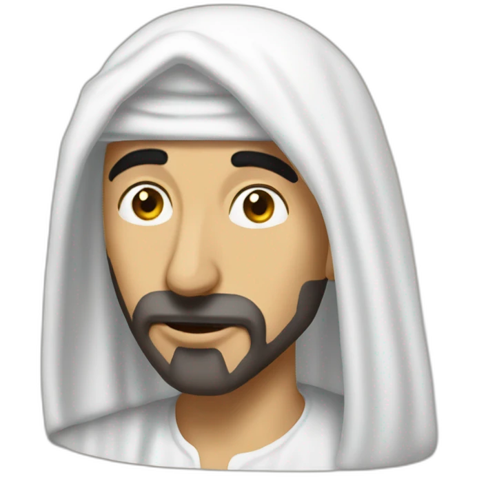 zemmour qui discute avec un arabe emoji