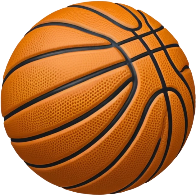 Black basketball emoji