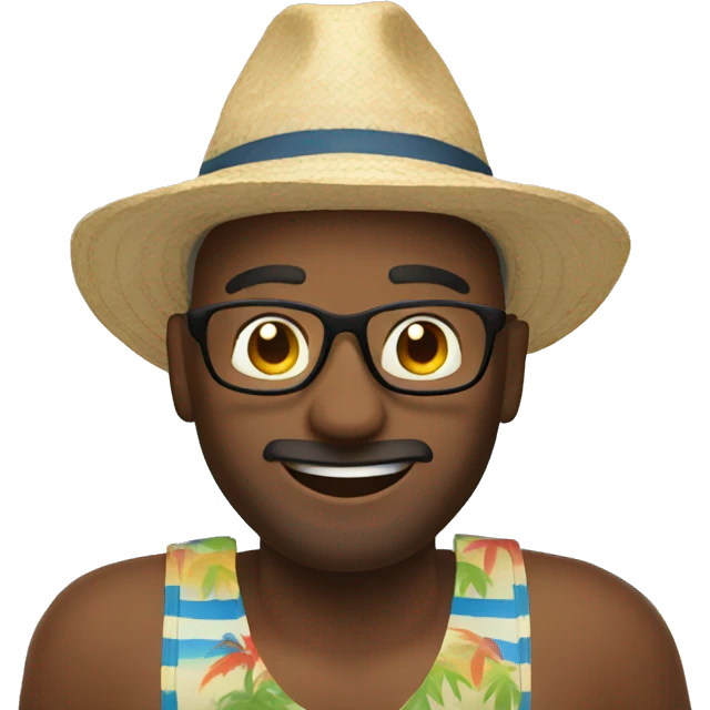 man on vacation emoji