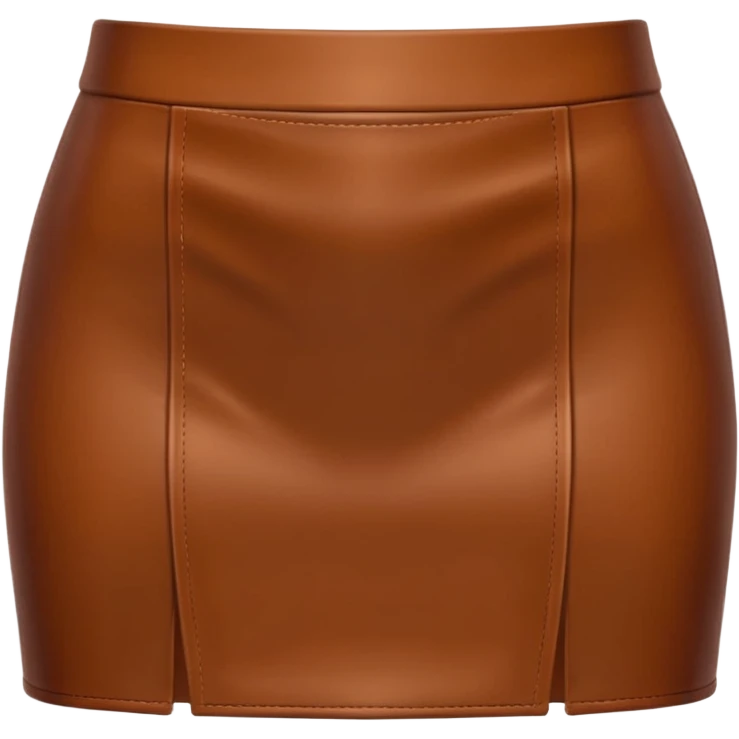 brown leather tight skirt emoji emoji
