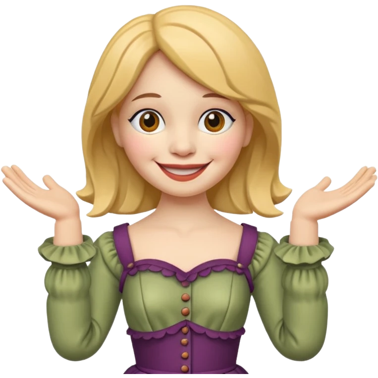 Icon for Puppet Theater: a girl puppet body emoji