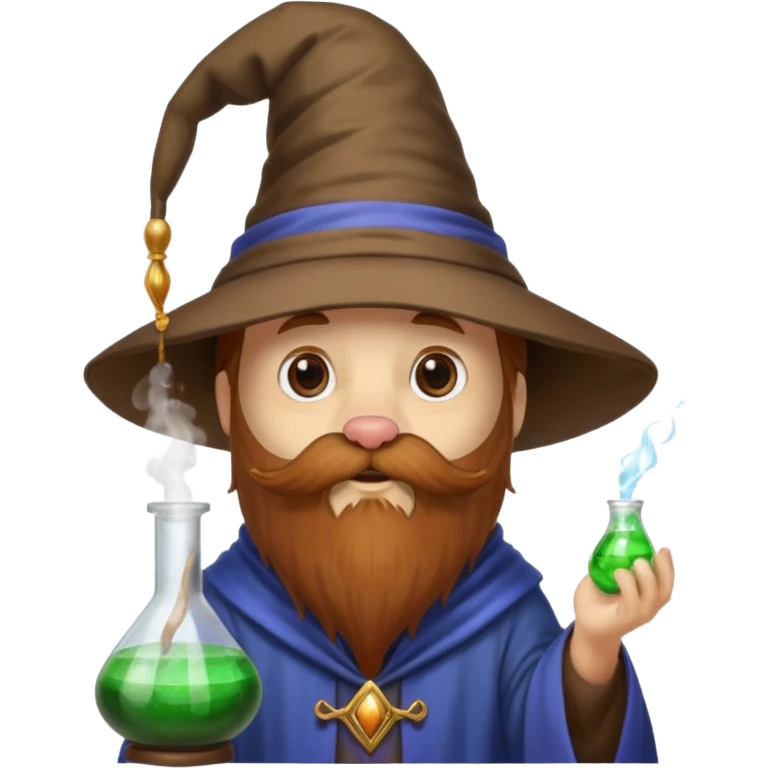 Wizard dog creating a potion  emoji