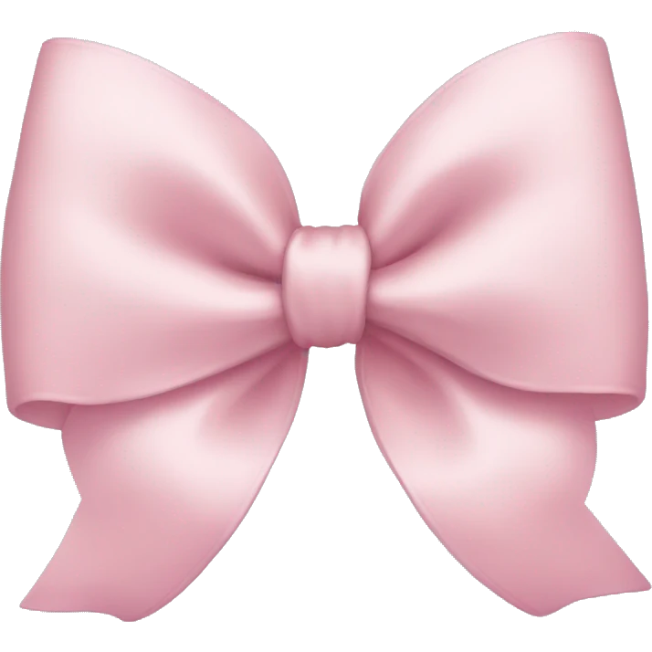 Light pink bow emoji