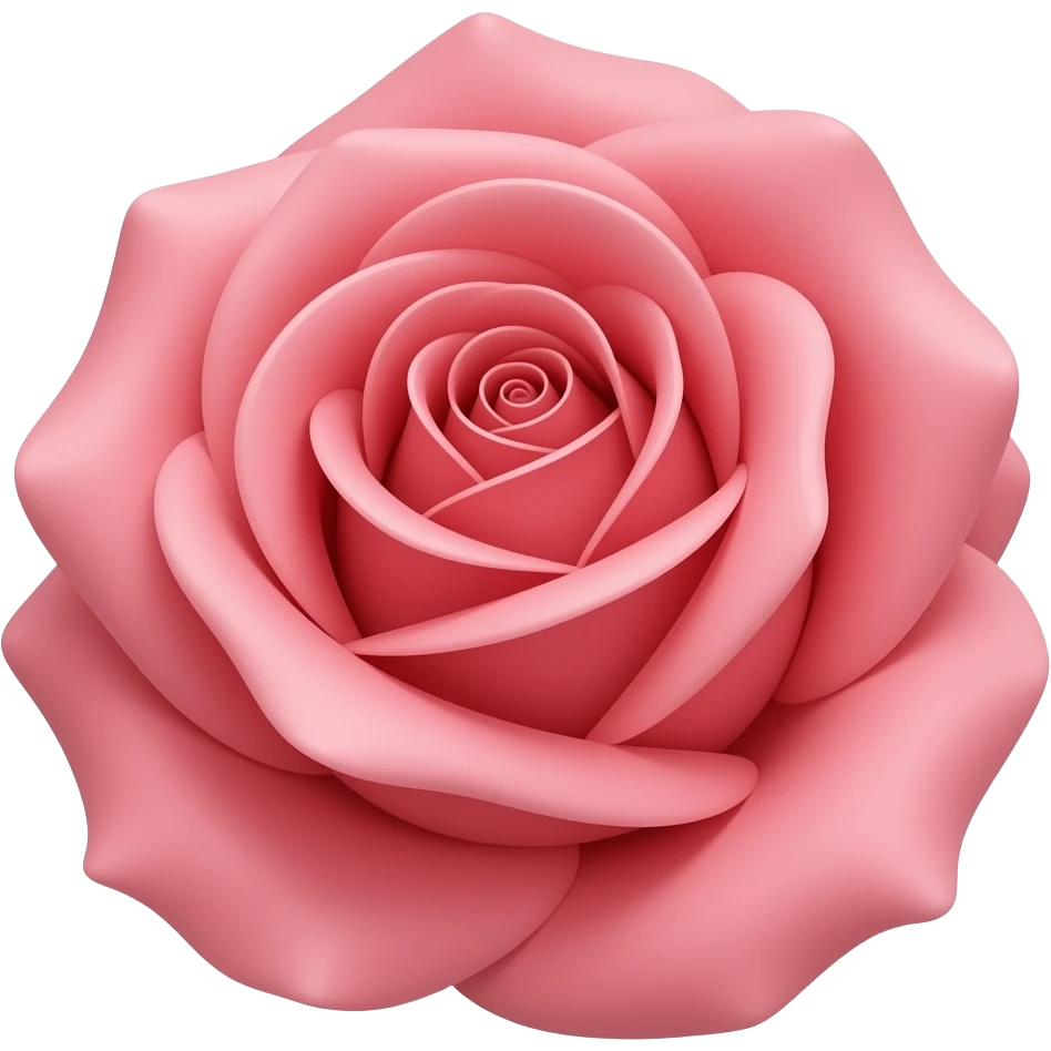 Pink rose emoji