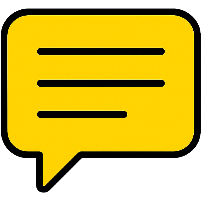 message icon, clean and modern style emoji