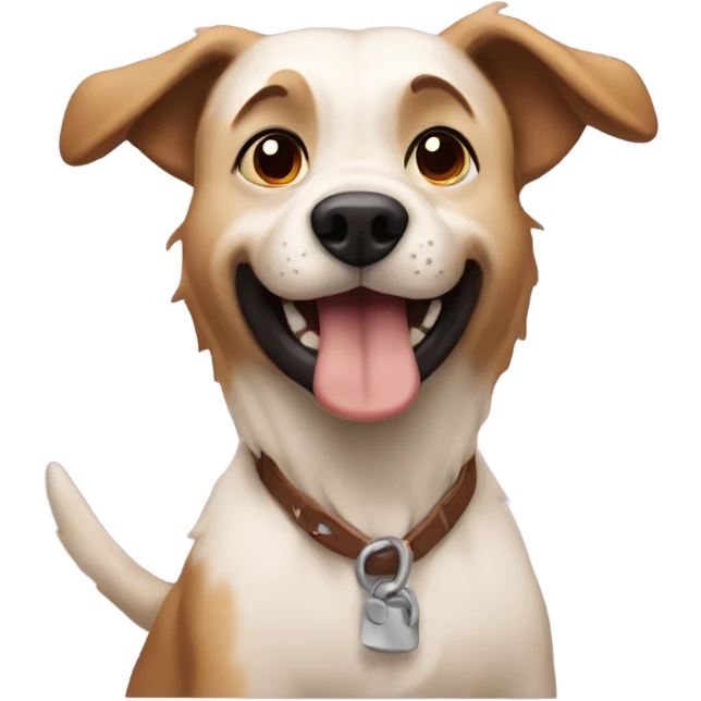 Perro agarrando pan emoji