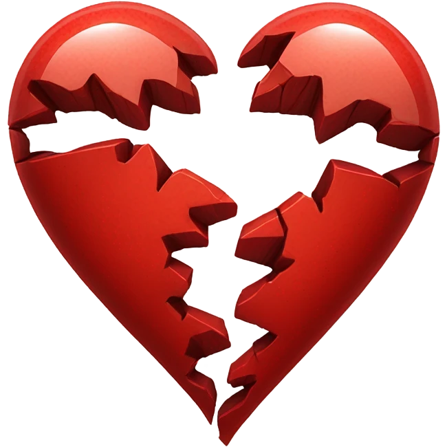I miss you broken heart emoji