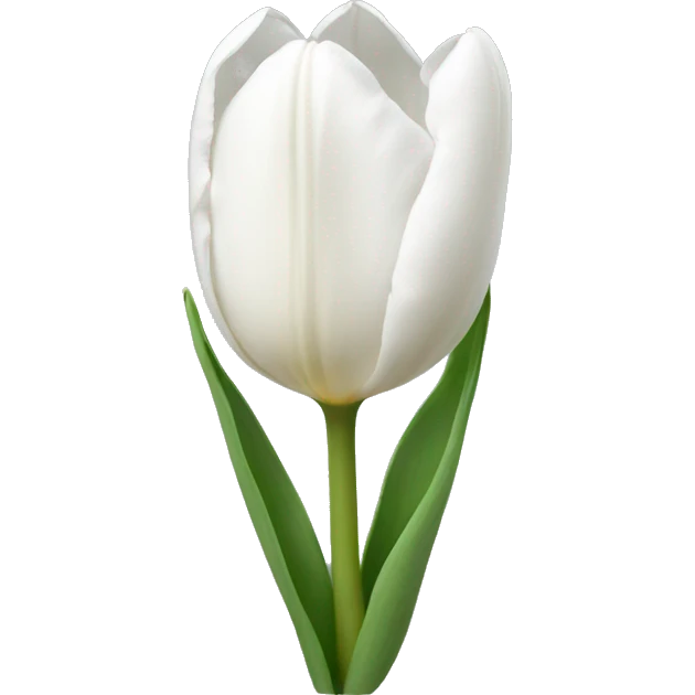 White tulip emoji