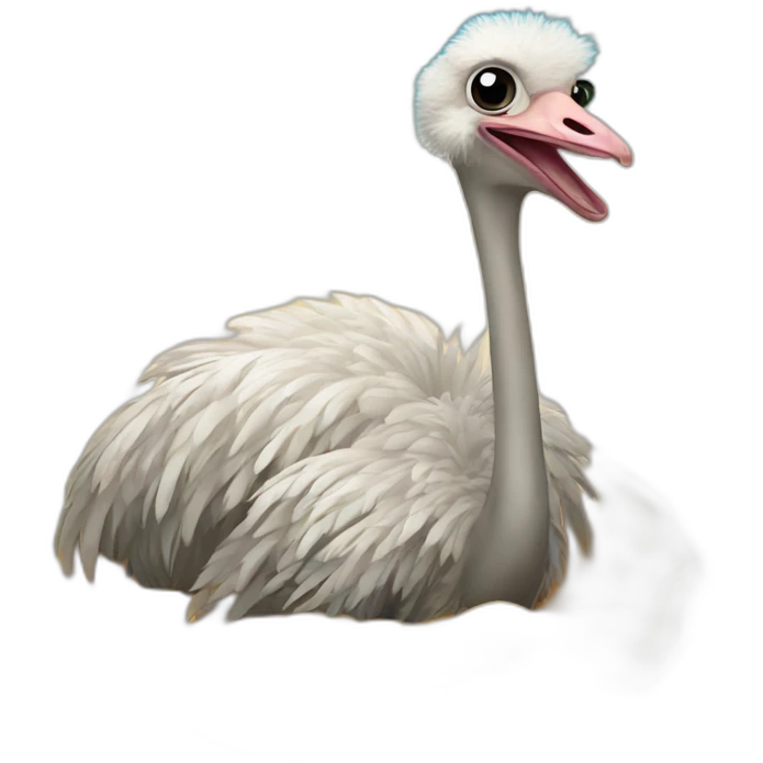 ostrich in the sand emoji
