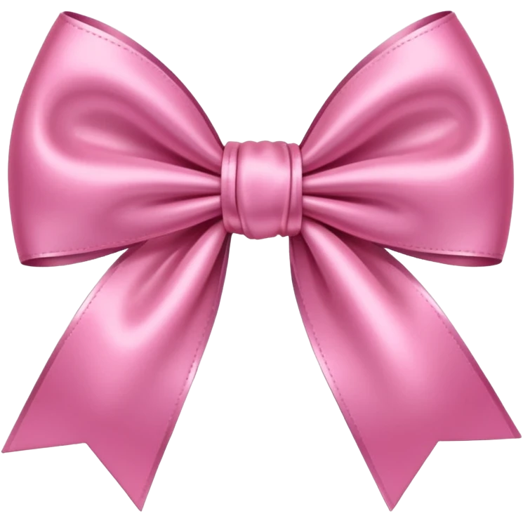 Pink satin bow emoji