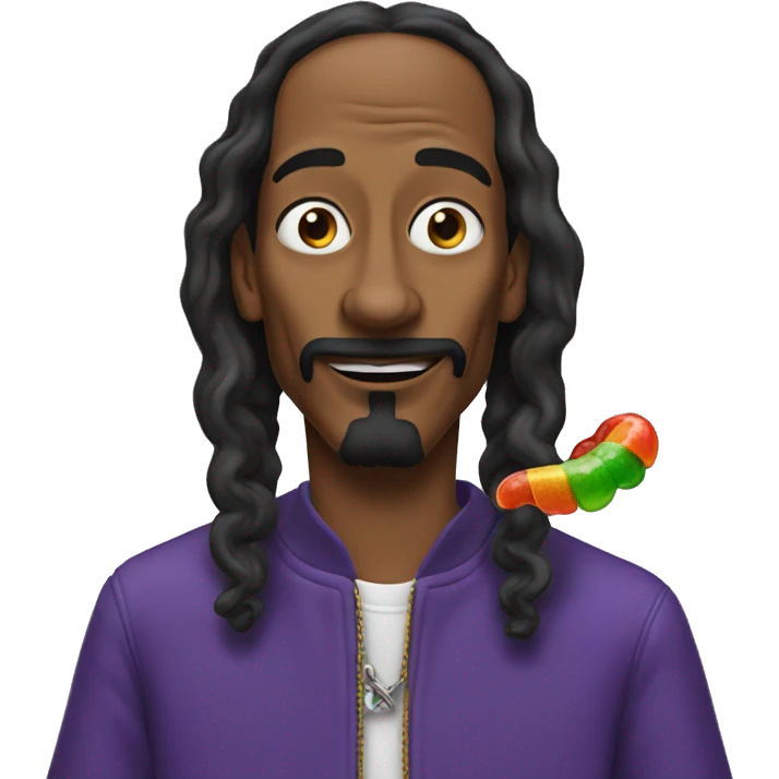 Snoop dog eating gummy worms  emoji