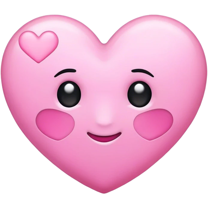 Make 😍 with the hearts being pink emoji