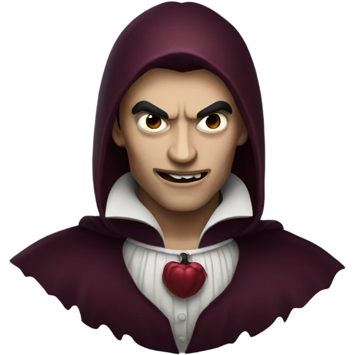 burgundy vampire  emoji