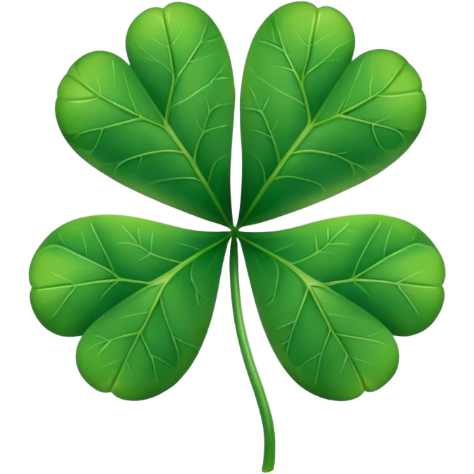 Make a Emoji of five leaf clover only  emoji