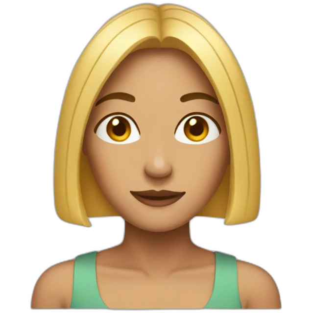 Women with big bob emoji