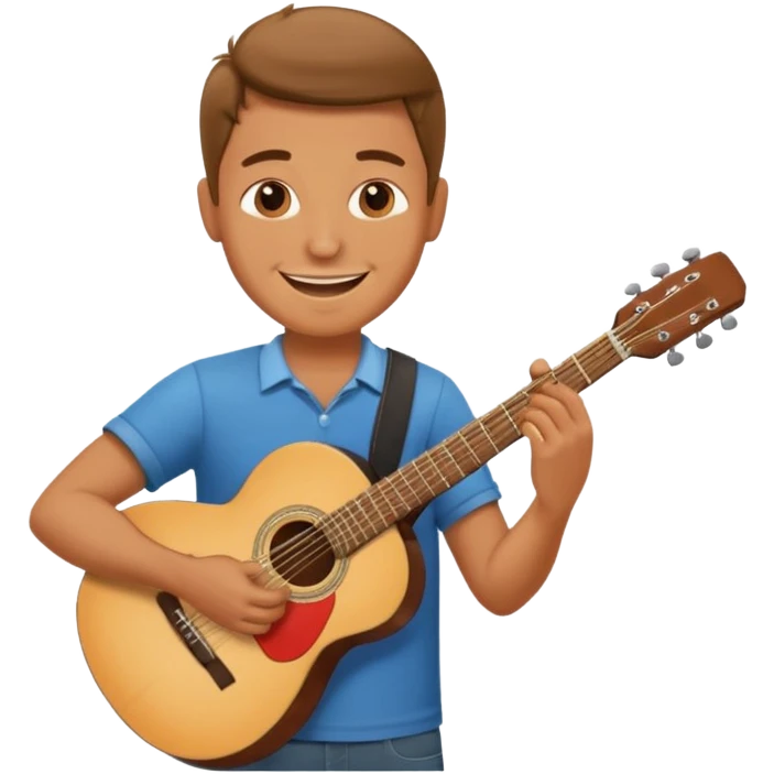 man playing guitar emoji