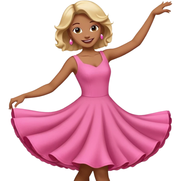 Bailarina rosada pero no de valet sino de bailes emoji