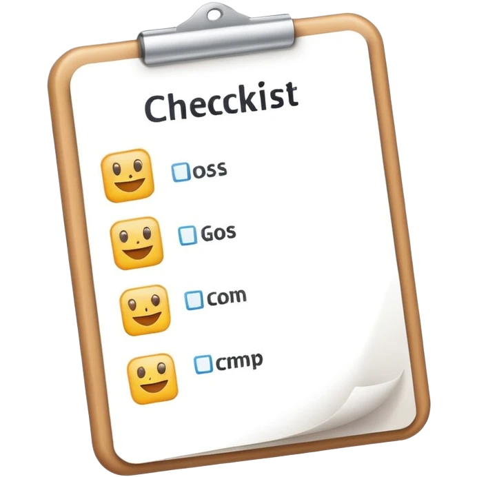 simple clear checklist emoji