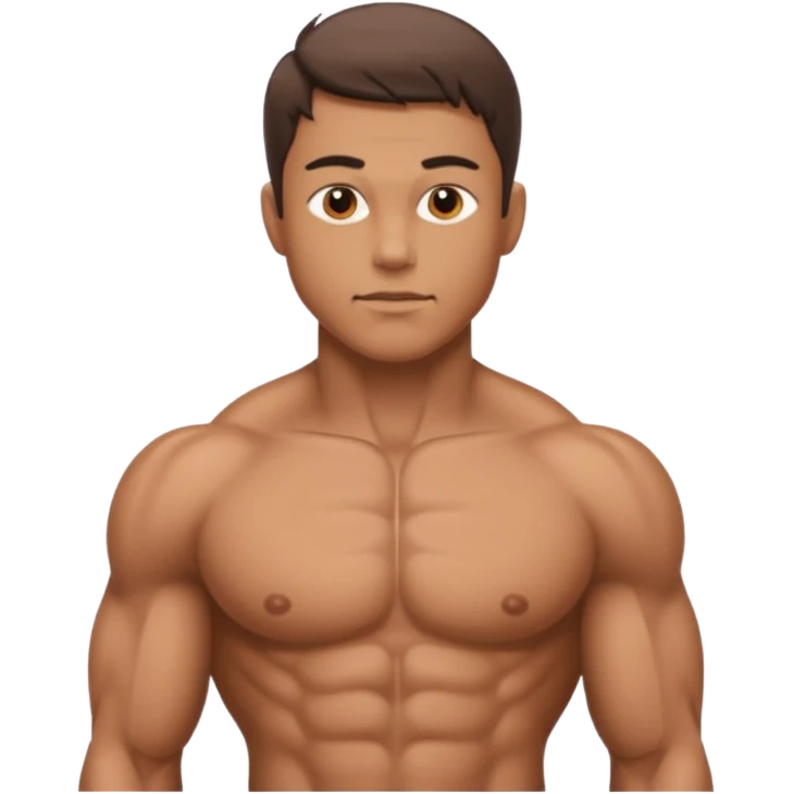 Anatomically correct nude man emoji