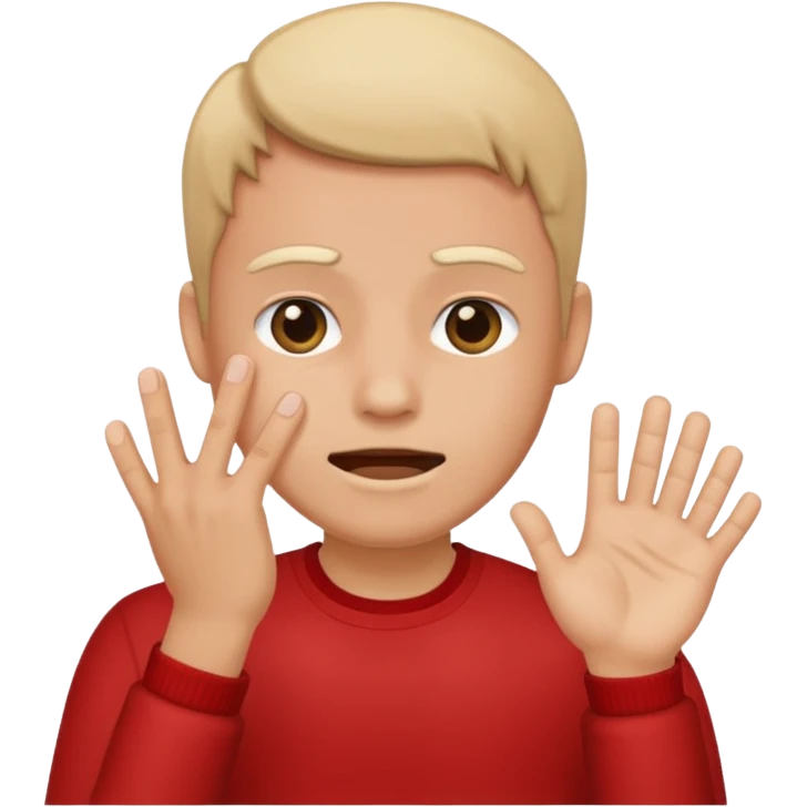 Emoji that slaps his face emoji