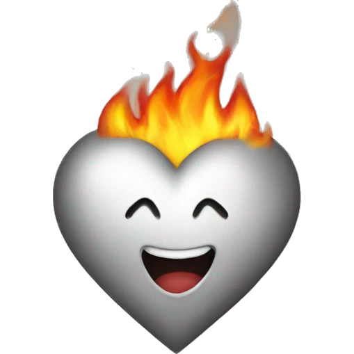 heart on fire  emoji