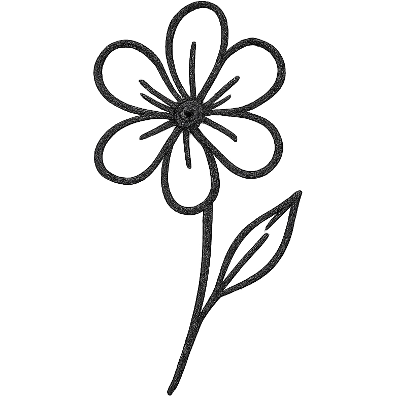 a single flower emoji