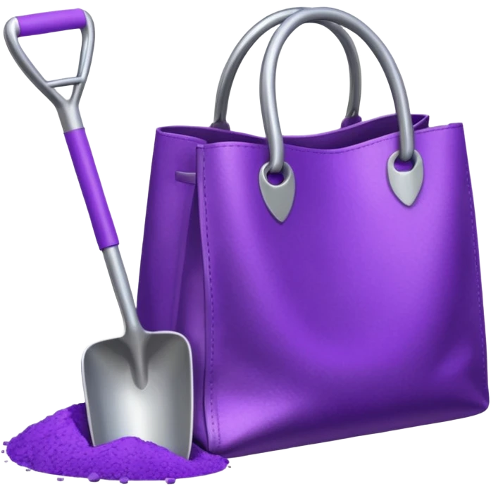 Emoji de una bolsa de tussi y una palita  emoji