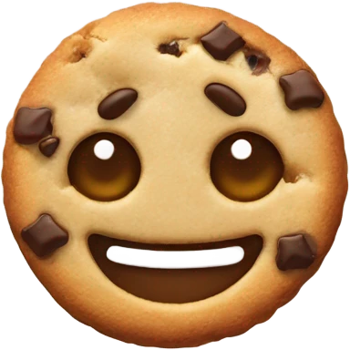 Happy cookie emoji
