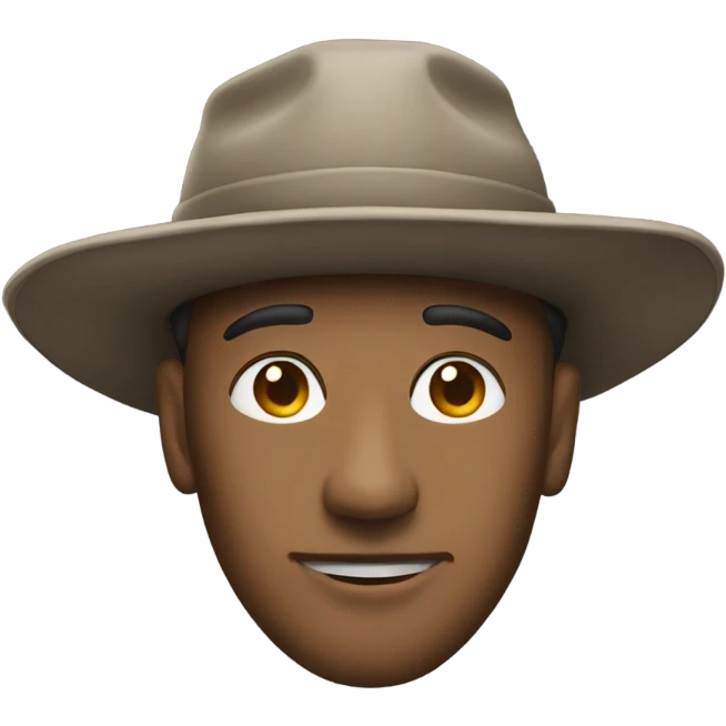 Man with a huge cap on  emoji