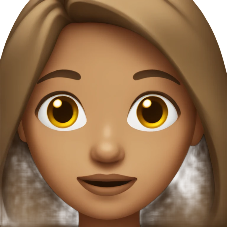 Girl with brown hair  emoji