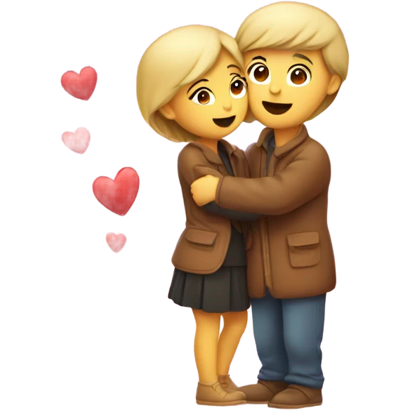Hugs and kisses emoji