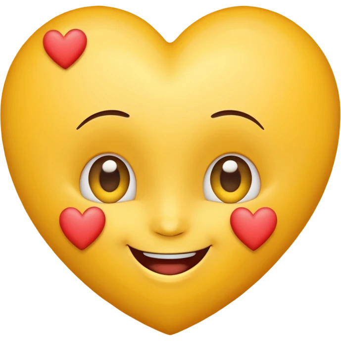 🫠 with hearts around it emoji