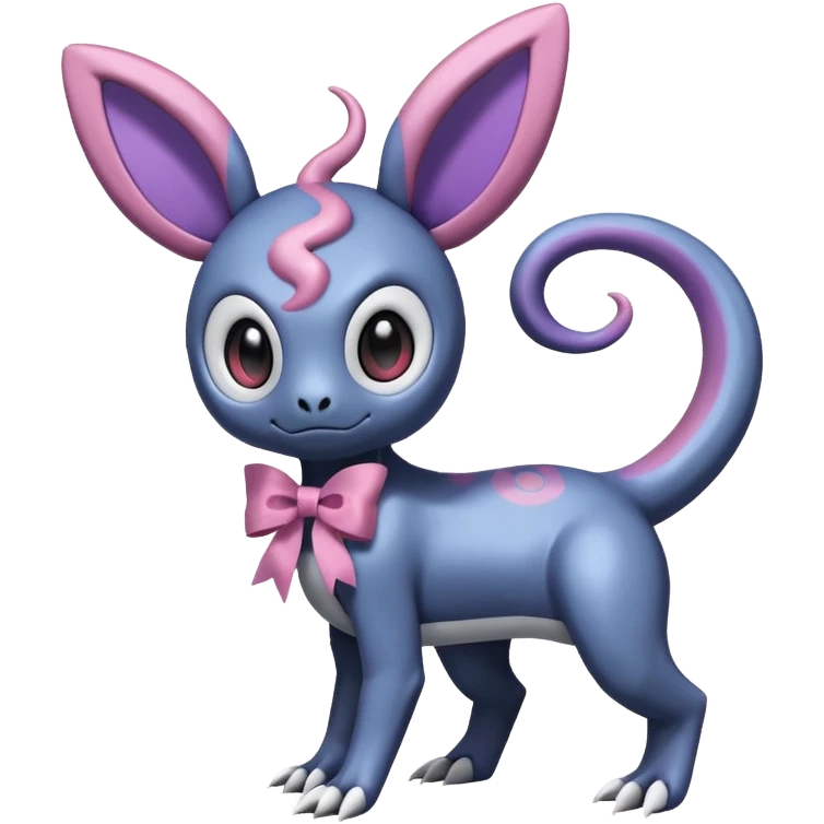 Shiny Duskull-Salandit-Sylveon-Fakémon-hybrid-creature (full body)  emoji
