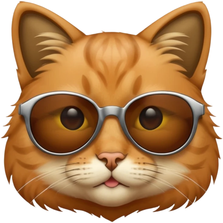 Cat wearing sunglasses emoji
