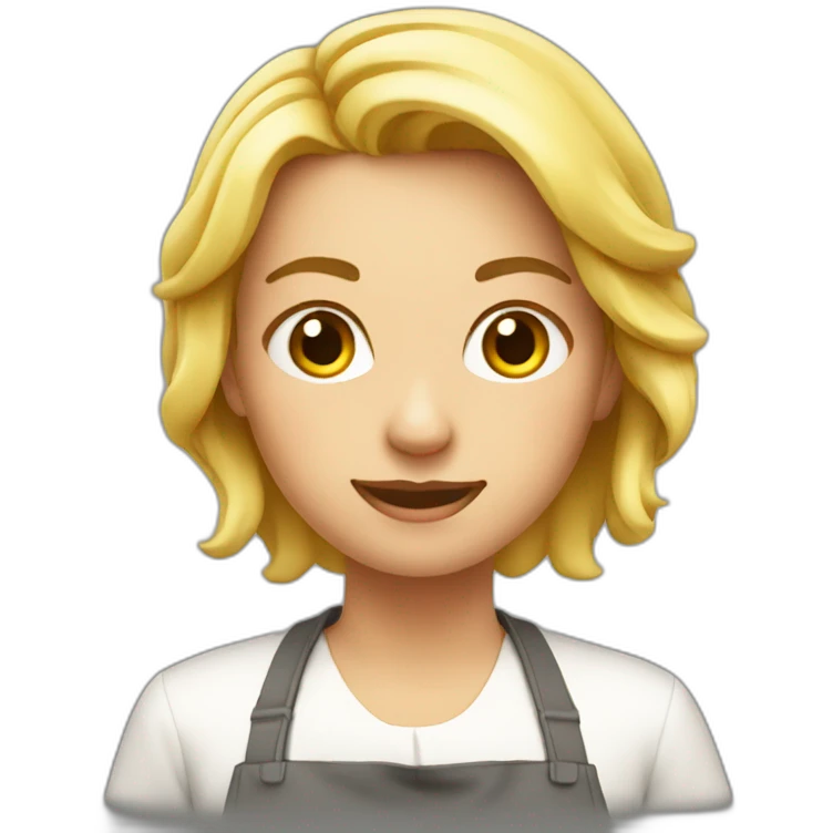 Cocinera rubia emoji