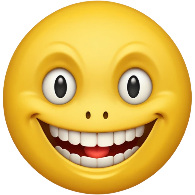 Insane smiley face  who wants to spend money and looks evil emoji