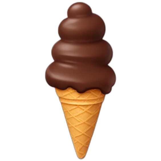 Chocolate ICE cream emoji