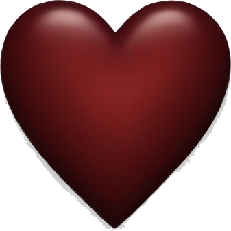 dark red heart emoji