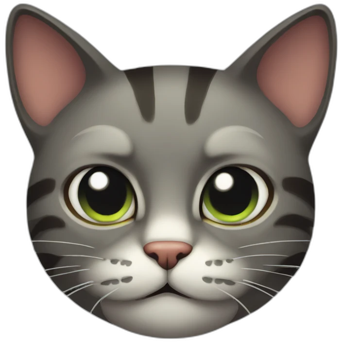 Scary cat emoji
