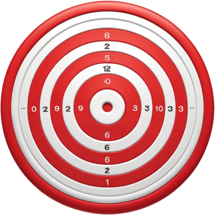 Red-white bullseye target emoji