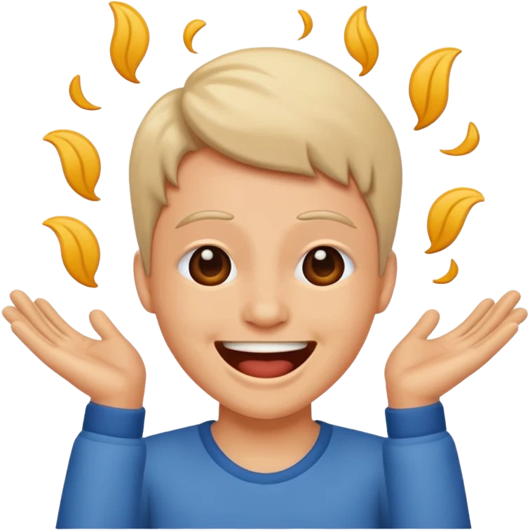 Shaking head laughing emoji