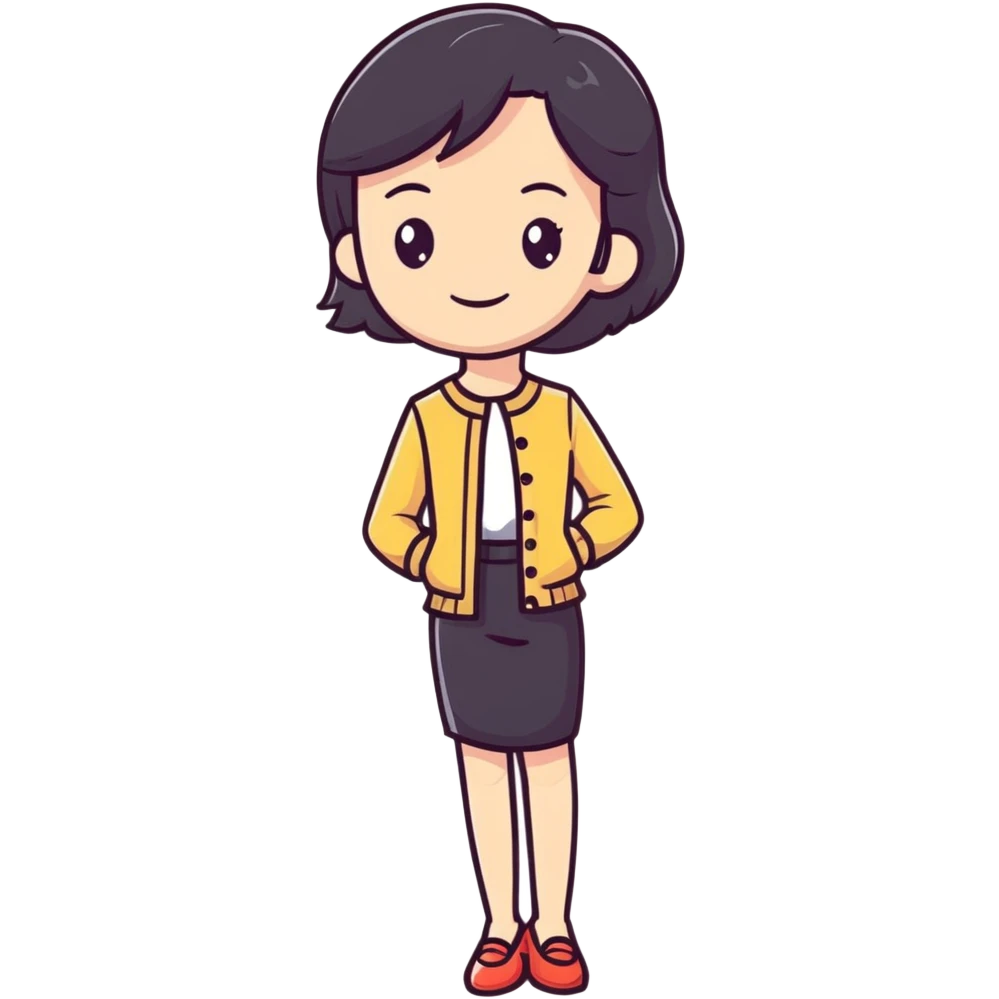 Poised British girl with fashionable outfit, graceful posture and subtle smile emoji